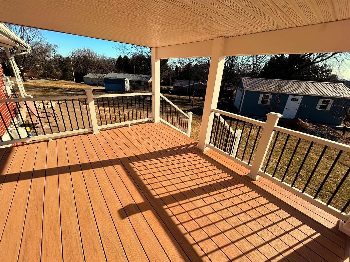 Composite decking installation by Ridgeline Carpentry